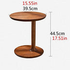 Telephone Table, Modern Side End Table,Coffeem Cocktail Table,Sofa & Console Tables,Telephone Tables,2 Style (Color:Wood,Size:15.5515.5517.51in)