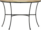 Side Table Mixed Color Finish Solid Reclaimed Wood Medium Durable Living Room End Table
