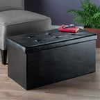 Ashford Ottoman with Storage Faux Leather
