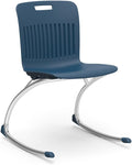 Virco ANROCK16 School Rocking Chair, Analogy Rocker Series 16" Seat Height for Students 3rd - 4th Grade, Appropriate for Libraries, Break Rooms and Reading Nooks - Navy (2 Chairs)