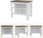 9-Shelf 2-Door Kitchen Set with Island and Pantry Cabinet | Includes 9 shelves and 2 doors for enhanced storage capacity