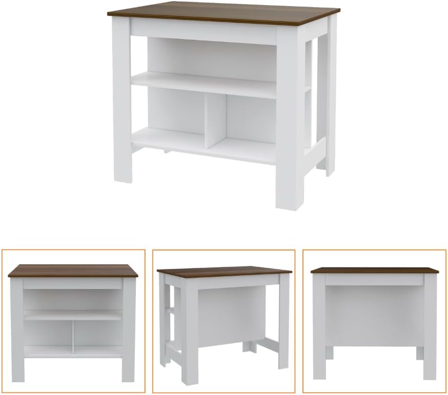 9-Shelf 2-Door Kitchen Set with Island and Pantry Cabinet | Includes 9 shelves and 2 doors for enhanced storage capacity