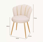 Etlegor Vanity Chair for Makeup Room, Midcentury Modern Makeup Chairs with Backrest Vanity Stool for Living Room Bedroom(Light Blue)