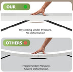 4ft Folding Table 2 Pack, Heavy Duty Plastic Card Table with Foldable Steel Legs, Metal Frame Support up to 400 lb, Portable for Indoor, Outdoor, Picnic, Camping, Dining, Party, White