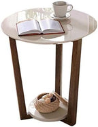 Telephone Table, Round Sofa Side End Tables Coffee Table/Nightstand,Plant/Telephone/Vase Holder for Living Room Bedroom Small Space(