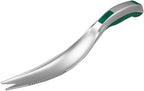 One-Piece Aluminum Gardening Weed Tools, Hand Garden Weeder Tool, Ergonomic Handle Best Weeding Tool, Weed Pull Tool with Serrated Edge, Grass Removal Tool
