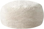 Hobestluk Bean Bag Chair Convertible 3 in 1 Beanbag Washable Giant Adult | Large,Memory Foam Filling,Plush Lounge,Bean Bag Bed ,Removable Cover,Living Room Bedroom Dorm,Sleeping ,Full,White