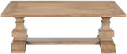 Pemberly Row 3 Piece Cocktail Table Set, Rubberwood and Rustic Birch Veneers, Camel Beige Finish, Includes Rectangular Coffee Table and 2 End Tables, Storage Drawer, Open Shelf, Traditional Living