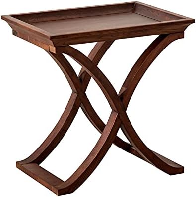 Telephone Table, Side Telephone End Table,Square Side Table Night Stand Coffee Table，Wood Look Accent Furniture(Size:23.6217.7124.01in,Color:Walnut)
