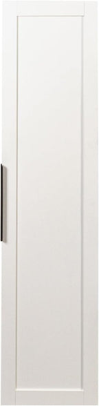 JOYSOURCE 22 in Deep Kitchen Pantry Storage Cabinet with Doors and Adjustable Shelves Tall Large Cupboard with Door Shelving, Wheel Support for Food White