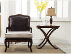 Telephone Table, Side Telephone End Table,Square Side Table Night Stand Coffee Table，Wood Look Accent Furniture(Size:23.6217.7124.01in,Color:Walnut)