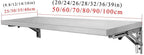 Laundry Folding Table Stainless Steel Wall Mounted Workbench, Desk Concession Shelf for Restaurant Garage Balcony Bathroom(40x40cm/16x16in)