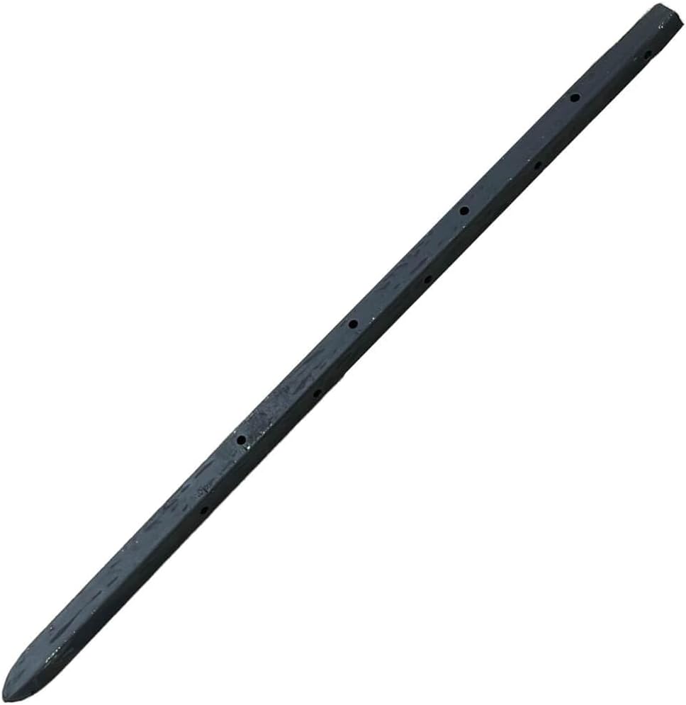 Sandbaggy 18" Square Steel Concrete Form Stakes with Nail Holes - 5/8" Wide - Rust Resistant - Removable/Reusable - Construction Grade Rebar Pins (Square Nail Stakes, 5, Count)