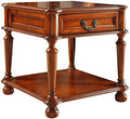 Telephone Table, Living Room Solid Wood Sofa Side Table,American Telephone Side Table,European Style Simple Retro Tea Table,Bedside Table with Drawers (