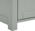 Furnifact Gray Tall Kitchen Storage Pantry, MDF Birch Veneer, Adjustable Shelves, Freestanding Pantry Cabinet for Kitchen Dining