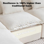 Couch Sectional Sofas Cloud Couches for Living Room | Loveseat L U Shaped Modern Modular Cloud Sofa with Pillows and Ottoman for Bedroom