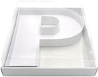 12" Fillable Cardboard Letter Charcuterie Gift Cupcake Box With Cover Sweets Packaging (P)