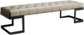 Modern Leather Bed end Stool Bedroom Dressing Room Living Shoe Changing Entryway(Medium)
