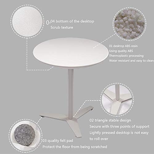 Telephone Table, End Tables,Sofa Side Tables,Negotiating Table,Round Table Reception Coffee Table,Sofa & Console Tables,Telephone Tables(Color:Black,Size:19.6821.65in)