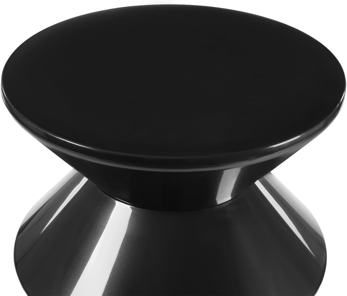 3 Layers Small Night Stand for Couch, Sofa, Modern Side Table Round End Table Sofa Stool Pedestal End Table for Living Room (Black)