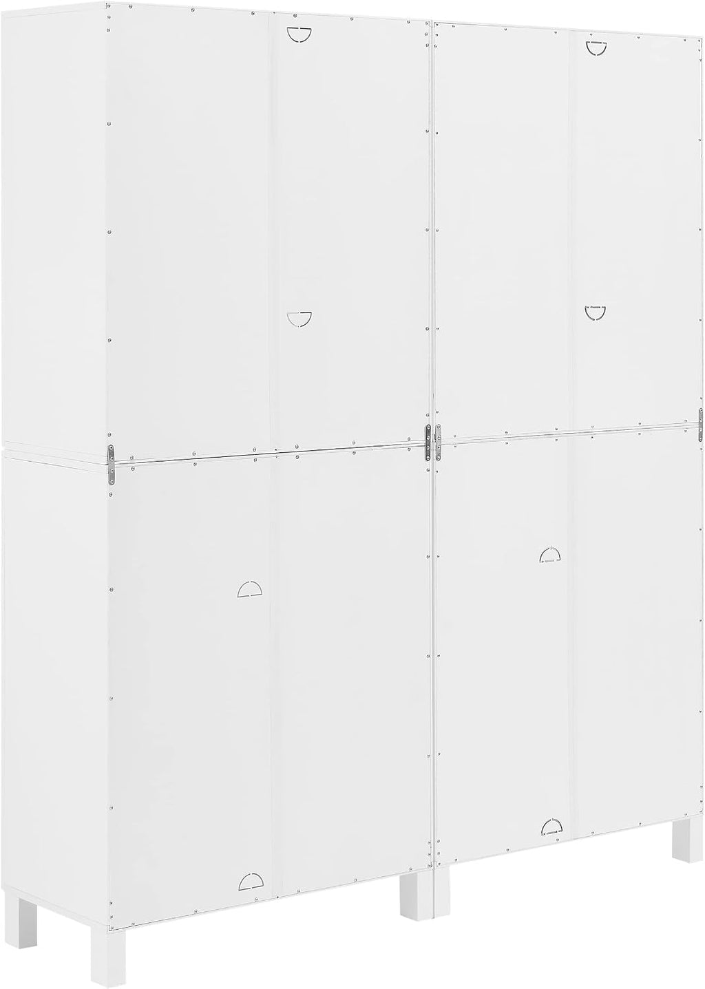 Crosley Furniture Cassai 2-Piece Pantry Storage Cabinet Set with Shelves, Kitchen, Dining, or Laundry Room, White