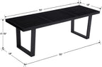55" Black Wood Entryway Bench, Industrial End of Bed Bench for Bedroom, Wooden Dining Bench with Black Metal Frame, Long Bench Ottoman Bench for Living Room Foyer Indoor Hallway