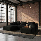 Novilla Modular Sectional Sofa, Modern Cloud Sectional Couch with Smarts Coil® Support, Upholstered Couch for Living Room Apartments Bedroom, No Assembly Required (Armless Chair)