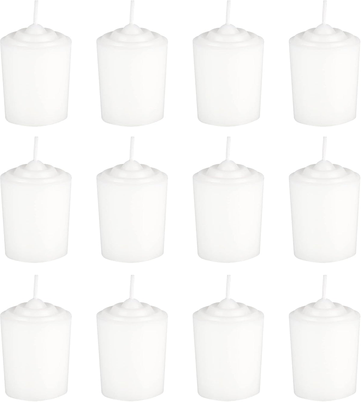 White Unscented 15 Hours Votive Candles