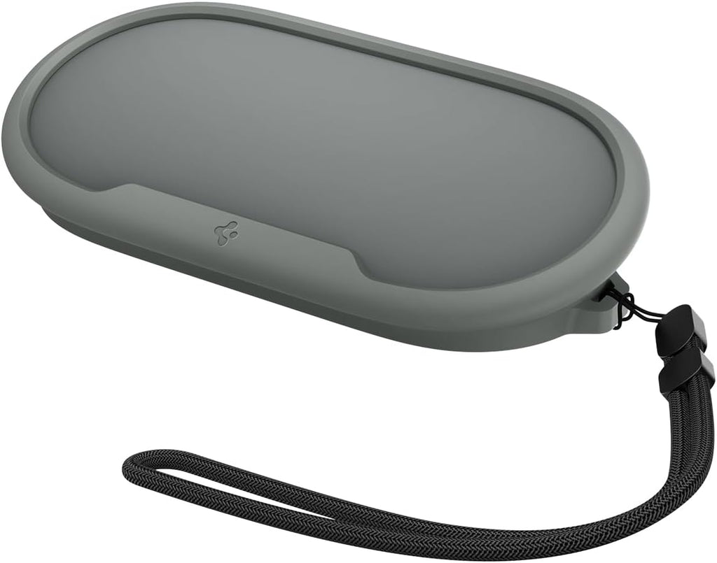 Spigen for Google TV Streamer Case, Drill-Free Mount, Silicone Fit | Wall/TV Hanger, Protection Case with Lanyard - Hazel