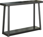 Masupu Console Table with Storage, Sofa Table with Shelf, Narrow Entryway Table for Hallway, Behind The Couch, Living Room, Foyer, Black