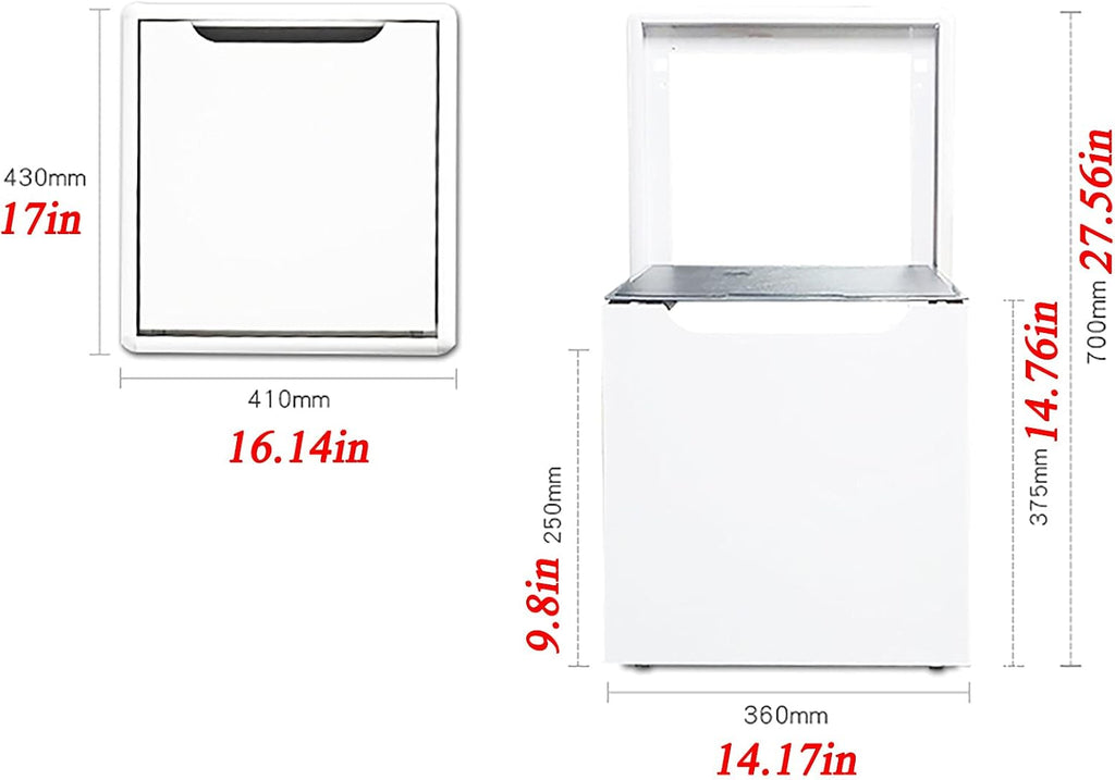 Folding Stools Wall-Mounted Invisible Aluminum Shoe-Changing Stool, Space-Saving Folding Drop-Leaf Wall Stool, for Balconies/Porch Folding Wall Stool(Color:White)