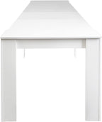 Henf Extendable Console Table with Extension Leaves, White Dining Room Table, 20''-118'' Expandable Dining Table for Living Room, Space Saving Extendable Dining Room Table for 2-12 Person