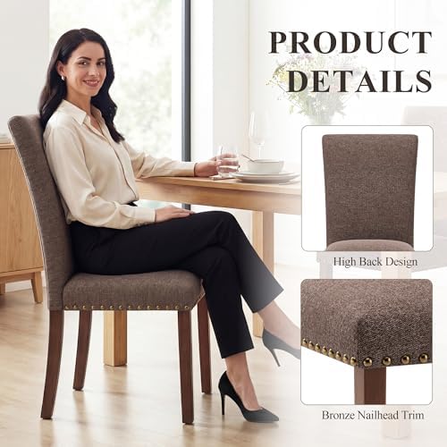 COLAMY Upholstered Dining Chairs Set of 6
