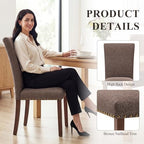 COLAMY Upholstered Dining Chairs Set of 6