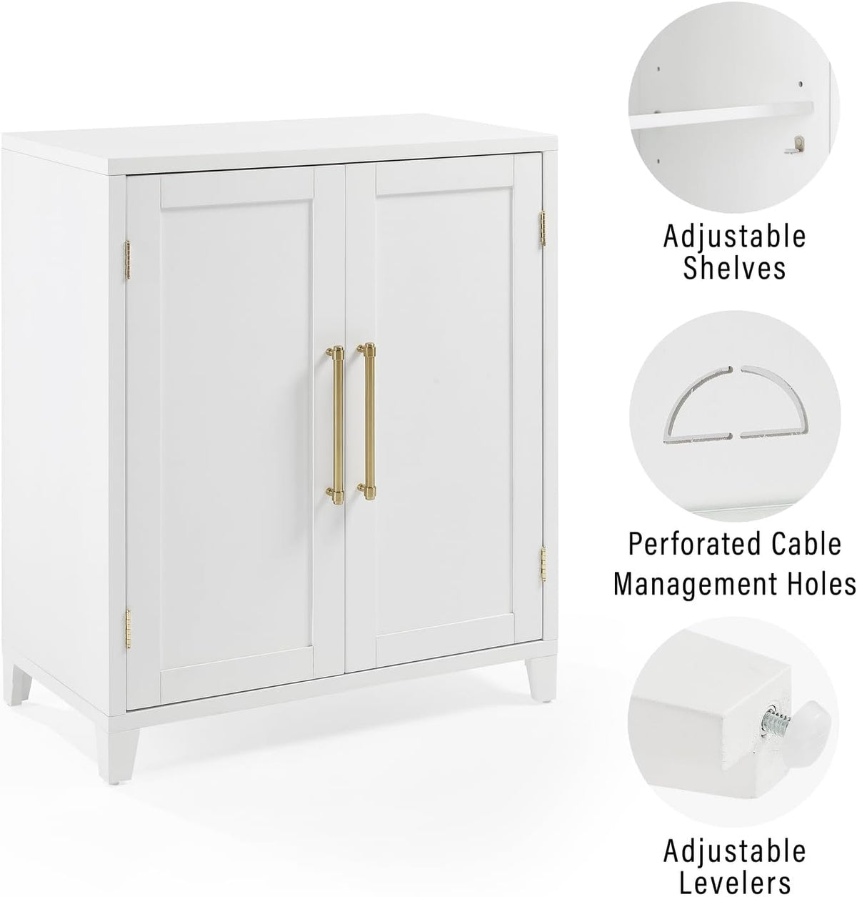 HomeStock Kitchen Pantry Storage Cabinet - Stackable Organizer, 30" Wide