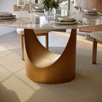 POVISON Round Pandora Dining Table for 4, 47" Sintered Stone Tabletop Dining Table with Bronze Carbon Steel Pedestal (Table Only)