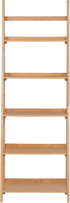 Linon Melissa Natural Wooden Five Shelf Ladder Bookcase