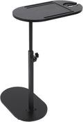 TOPINCN Small C-Shaped Side Table, Black, 40 x 22 x 32.2 Inches, Modern End Table for Living Room, Bedroom