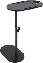 TOPINCN Small C-Shaped Side Table, Black, 40 x 22 x 32.2 Inches, Modern End Table for Living Room, Bedroom
