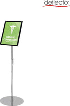Deflecto 165242 A4 Bevelled Edge Floor Standing Sign Holder