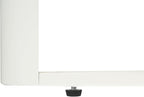 Christopher Knight Home Pomme 3-Tier Metal Small Side Table, Narrow Bedside Table with Sliding Door Cabinet, Bedroom Decoration Organizer, Round End Table with Storage, Space Saving, Matte White