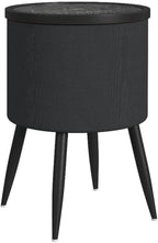 Picket House Furnishings Nebula Round Smart End Table in Black