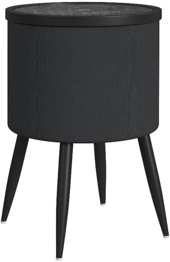 Picket House Furnishings Nebula Round Smart End Table in Black