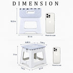 Folding Step Stool for Adults, Bathroom Stool, Plastic Pink Stepping Stool for Living Room, Compact Fold Up Step Stool, Small Kitchen Foot Stool