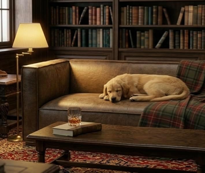 CHERS 83.3" Mid Century Modern Sofa, Luxury French Mixed Fabric Couch with Tight Back, Square Armrest Lounge Sofas for Living Room, Apartment, Bedroom, Office, Chestnut