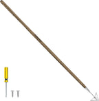Haliaeetus Triangle Hoe, 60'' Scuffle Hoe for Keeping Your Back from Tiring Out, Weeding Just in Push-Pull Motion, Rogue Hoe with Triangle Head for Quickly Clear Out a lot of Weeds from All Direction