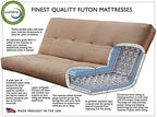 Kodiak Furniture Futon Set, Full, White