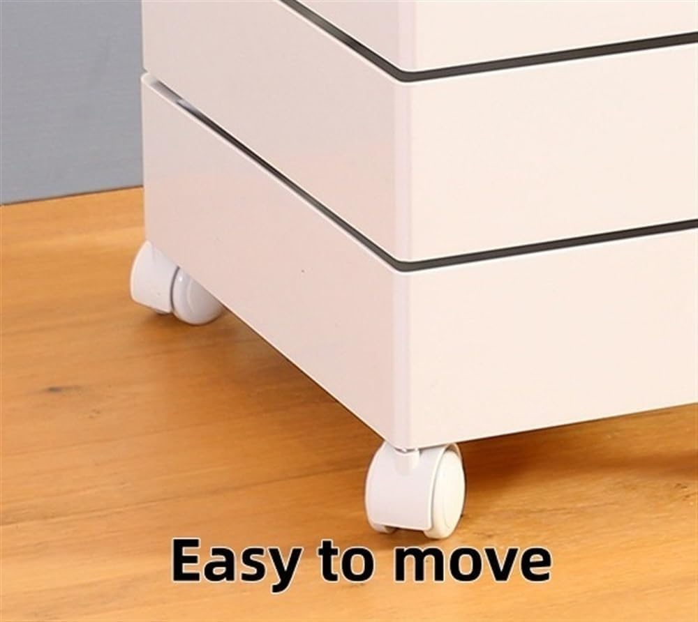 Rotating Storage Cabinet, Multi-Layer Movable Bedside Table, End Table with Rotating Drawers, Storage Sofa Side Cabinet(Yellow)