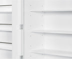 roomfitters 72" Kitchen Pantry Organizers and Storage Kitchen Cabinet, Hutch with Door Spice Racks and 6 Drawers, White