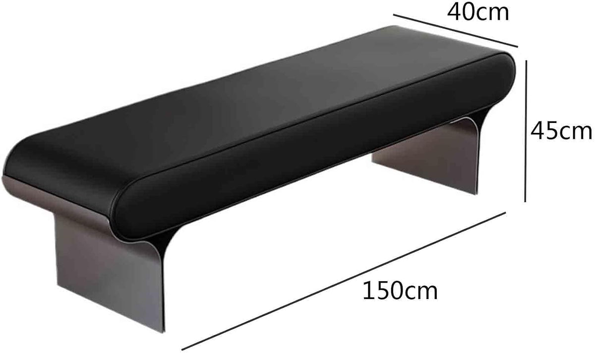 Modern Upholstered Bed end Stool Bedroom Home Use Bedside Dressing Room Wooden Shoe Changing Entryway(Large)